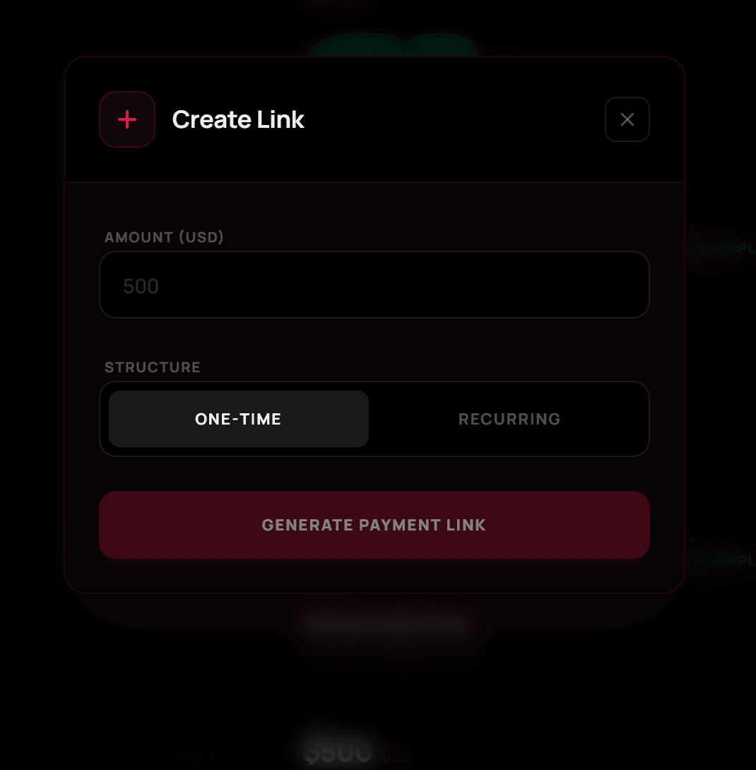 Blind OS payment link generator
